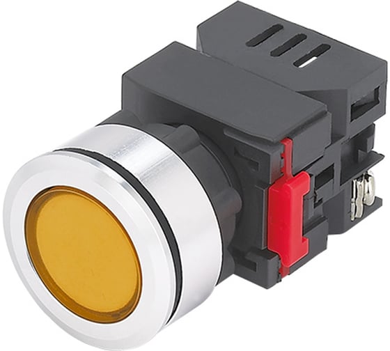 Изображение товара Индикаторная лампа Электротехник ЛС-30-О-2-220-65У1, оранжевая, светодиодная матрица d=30мм, 220В AC/DC, IP65, ET020021