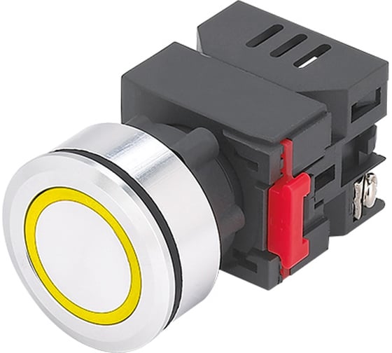 Изображение товара Индикаторная лампа Электротехник ЛС(к)-30-Ж-2-24-65У1, жёлтая, светодиодная матрица d=30мм, 24В AC/DC, IP65, ET016986