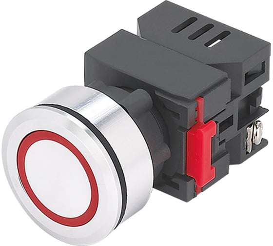 Изображение товара Индикаторная лампа Электротехник ЛС(к)-30-К-2-220-65У1, красная, светодиодная матрица d=30мм, 220В AC/DC, IP65, ET016989