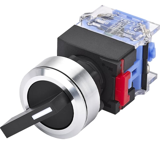 Изображение товара Переключатель Электротехник ВК30-10XB/21, 1НО, на 2 положения с фиксацией I-O, длинная рукоятка, d30мм, IP65, ET020027