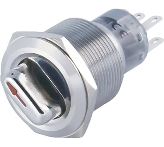 Изображение товара Электротехник GQ22-L-22X/33/S, металл, 2NO и 2NC, на 3 положения без фиксации I-О-II, d22мм, IP40, переключатель ET259213