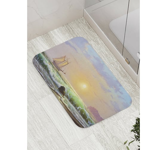 Изображение товара Коврик противоскользящий JoyArty "Морской следопыт" для ванной, сауны, бассейна, bath_9273
