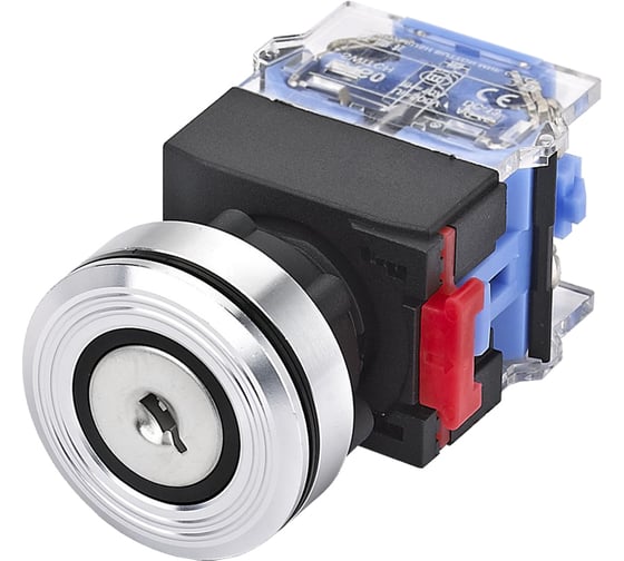 Изображение товара Переключатель Электротехник ВК30-11YA/31, 1НО и 1НЗ, на 3 положения замок с ключом I-II, d30мм, IP65, ET219211