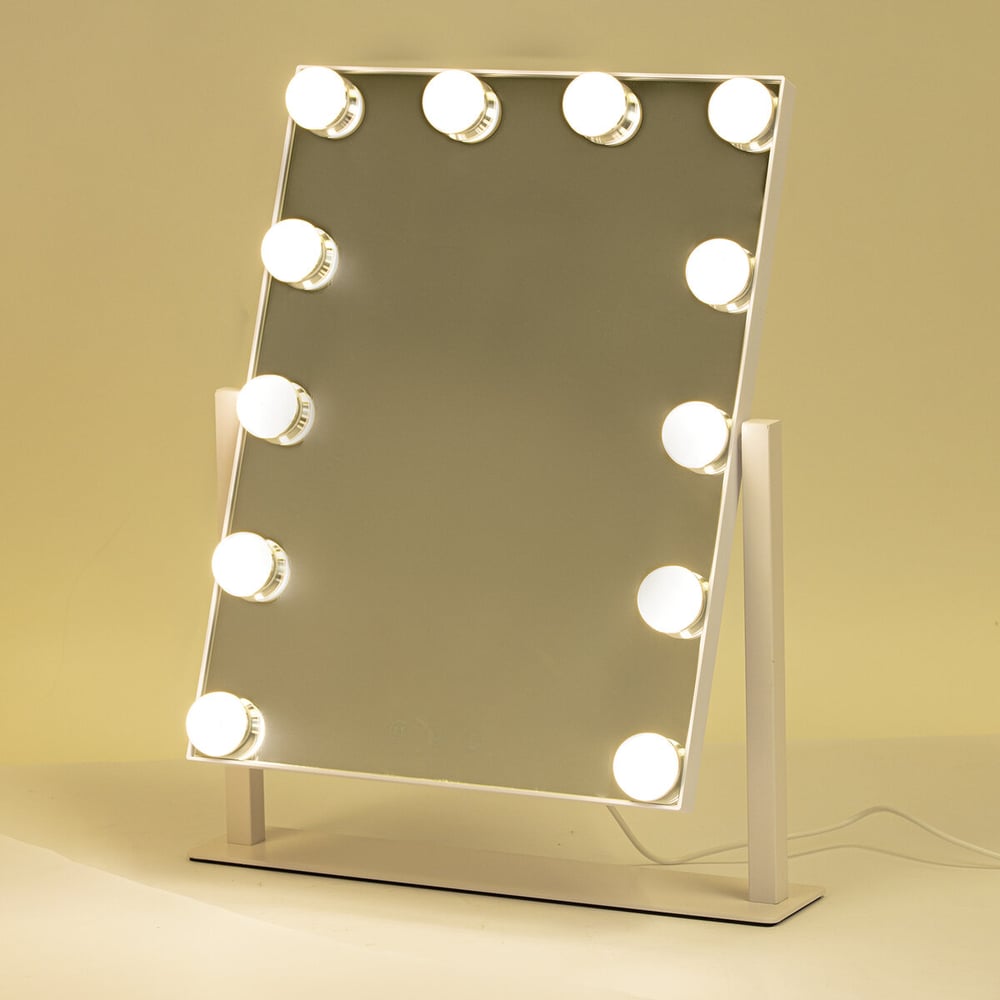 Изображение товара Зеркало с подсветкой BRABIX 12 LED-ламп, 3 режима, 29x38 см, 220V