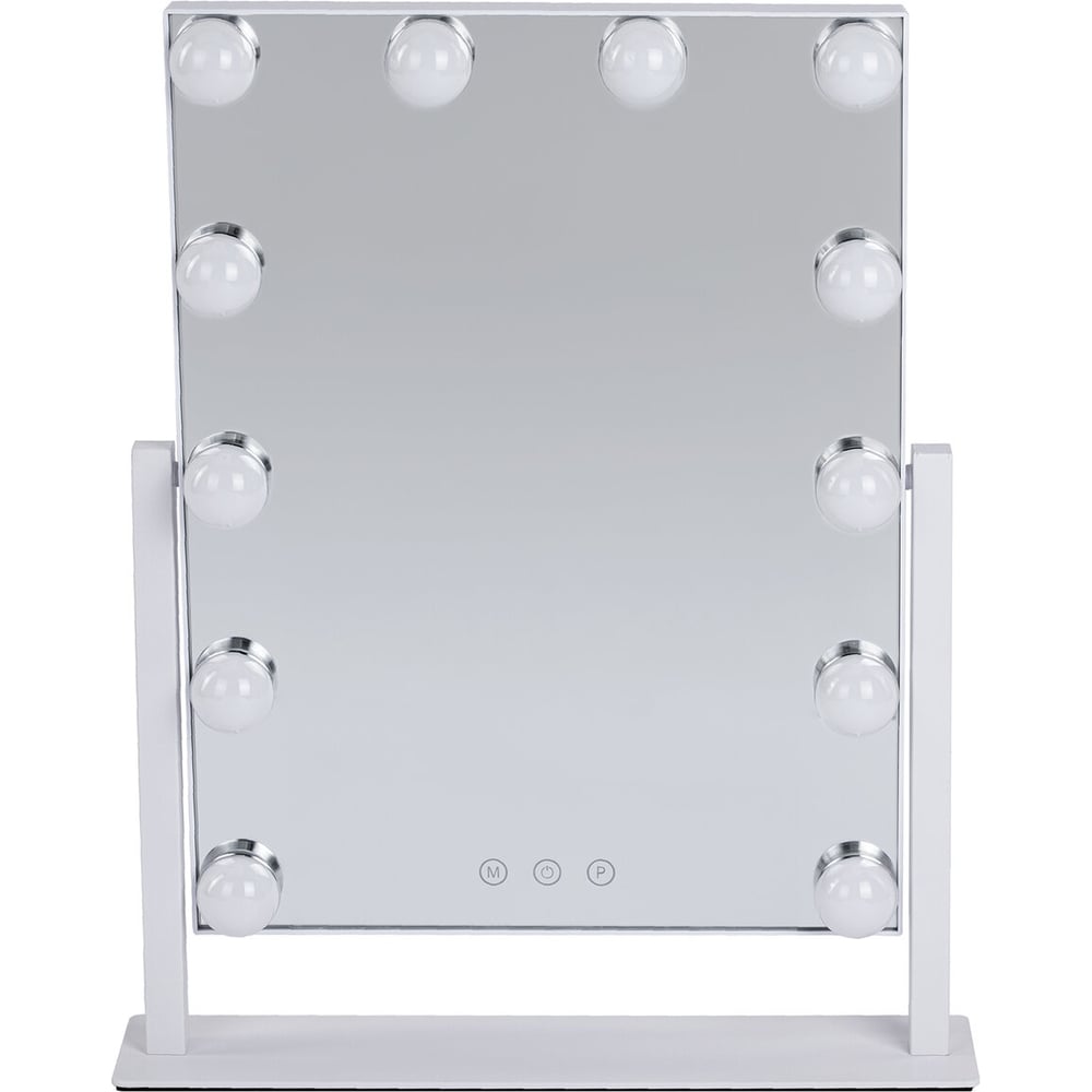 Зеркало с подсветкой BRABIX 12 LED-ламп, 3 режима свечения, 29x38см, 220V 609336