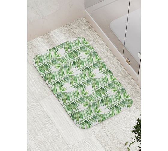 Изображение товара Коврик противоскользящий JoyArty "Папоротниковая композиция" для ванной, сауны, бассейна, bath_21012