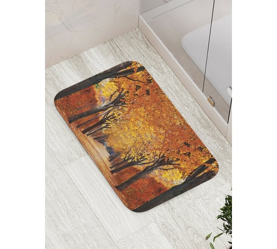 Изображение товара Коврик противоскользящий JoyArty "Огражденная аллея" для ванной, сауны, бассейна, bath_2384