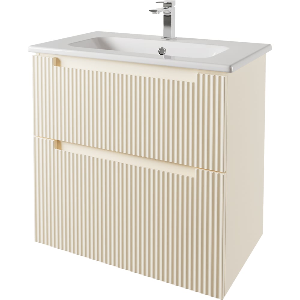 Изображение товара Тумба DREJA EUPHORIA 80 см бежевый матовый современная подвесная напольная