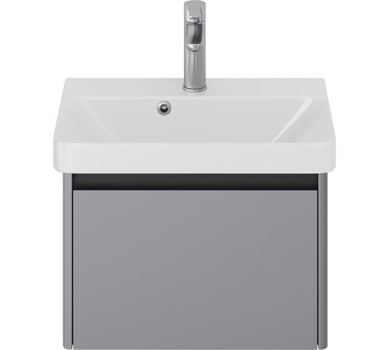 Изображение товара Тумба с раковиной подвесная DREJA LUXURY 55 см, 1 ящик, серый базальт 11055-KL 99.2011K