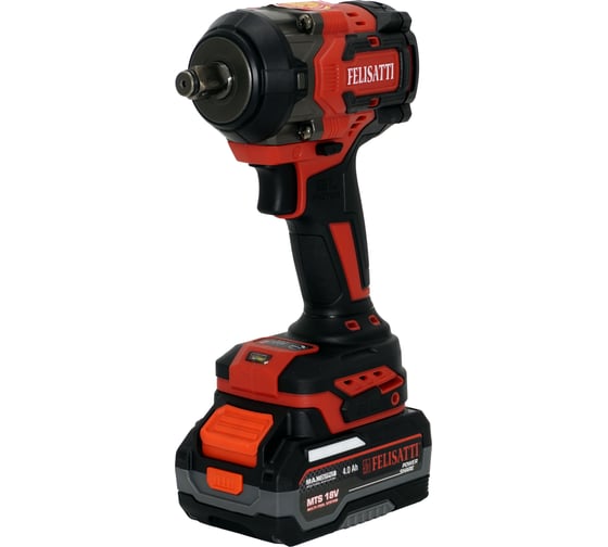 Изображение товара Аккумуляторный ударный гайковерт  Felisatti FT1583 650Нм (кейс, 2 аккум. 4,0Ач, ЗУ 4А) 15838