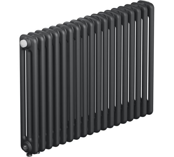Изображение товара Радиатор трубчатый RIFAR TUBOG Ventil 3057 DV1 Титан 18 секций, нижнее подключение TUB 3057-18-DV1-TI
