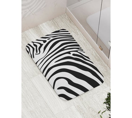 Изображение товара Коврик противоскользящий JoyArty "Зебровый узор" для ванной, сауны, бассейна, bath_12963