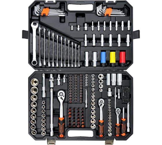 Изображение товара Набор инструментов KINGQUEEN 222 предмета, 72 зуба, WIB-274