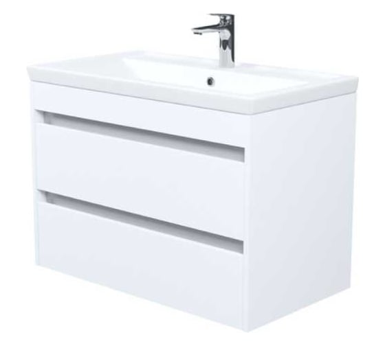 Изображение товара Тумба с умывальником IDDIS Zodiac X подвесная, 80 см, белый, подходит умывальник 4078000i28 ZDX80W0i95K