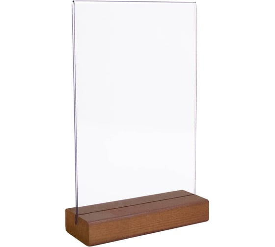 Изображение товара Тейбл тент Контур Лайн А6 Деревяшкино темный упаковка 4 штуки 04EA1025