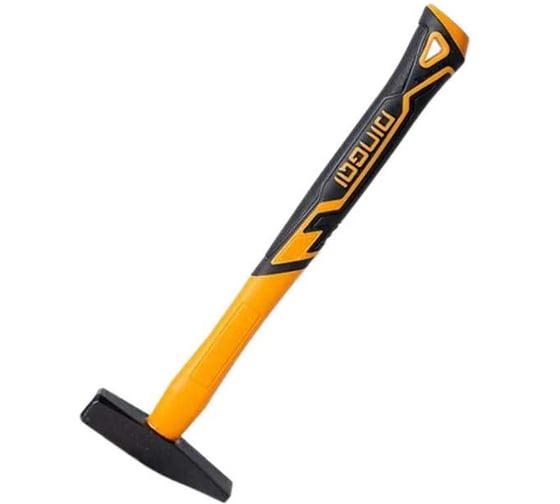 Изображение товара Молоток DINGQI 500г, квадратный боёк, фиберглассовая двухкомпонентная ручка 31105