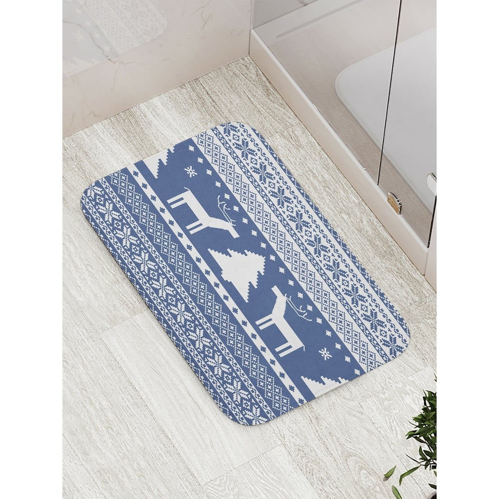 Противоскользящий коврик для ванной, сауны, бассейна JOYARTY дразнилка для кошек с бубенчиком новогодний снеговик 30 см