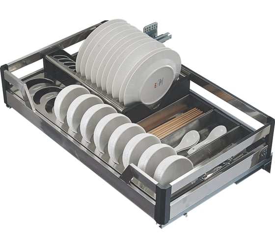 Изображение товара Выдвижная корзина-сушка с отсеками Mebax Mebax 4 борта, напр. нижние, (сталь) модуль 600мм, 425_564_148 00-00003274