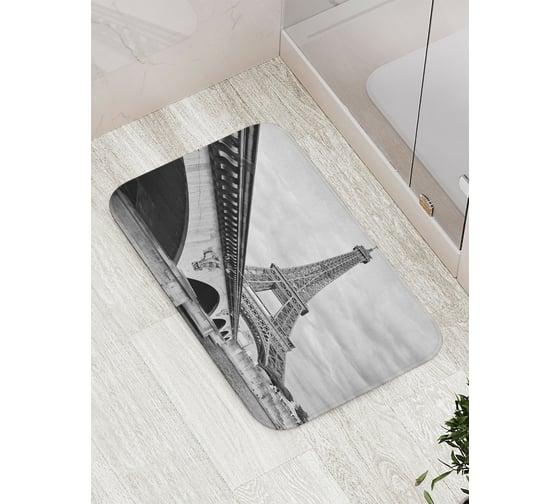 Изображение товара Коврик противоскользящий JoyArty "За мостом слава Парижа" для ванной, сауны, бассейна, bath_16218