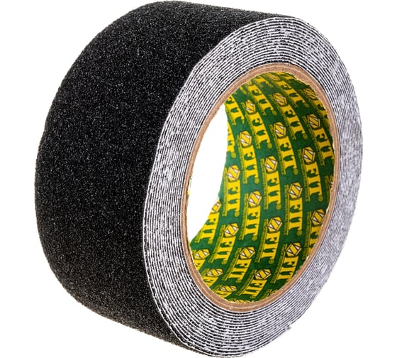 Изображение товара Клейкая противоскользящая лента FIT черная, 50 мм х 5 м 11963