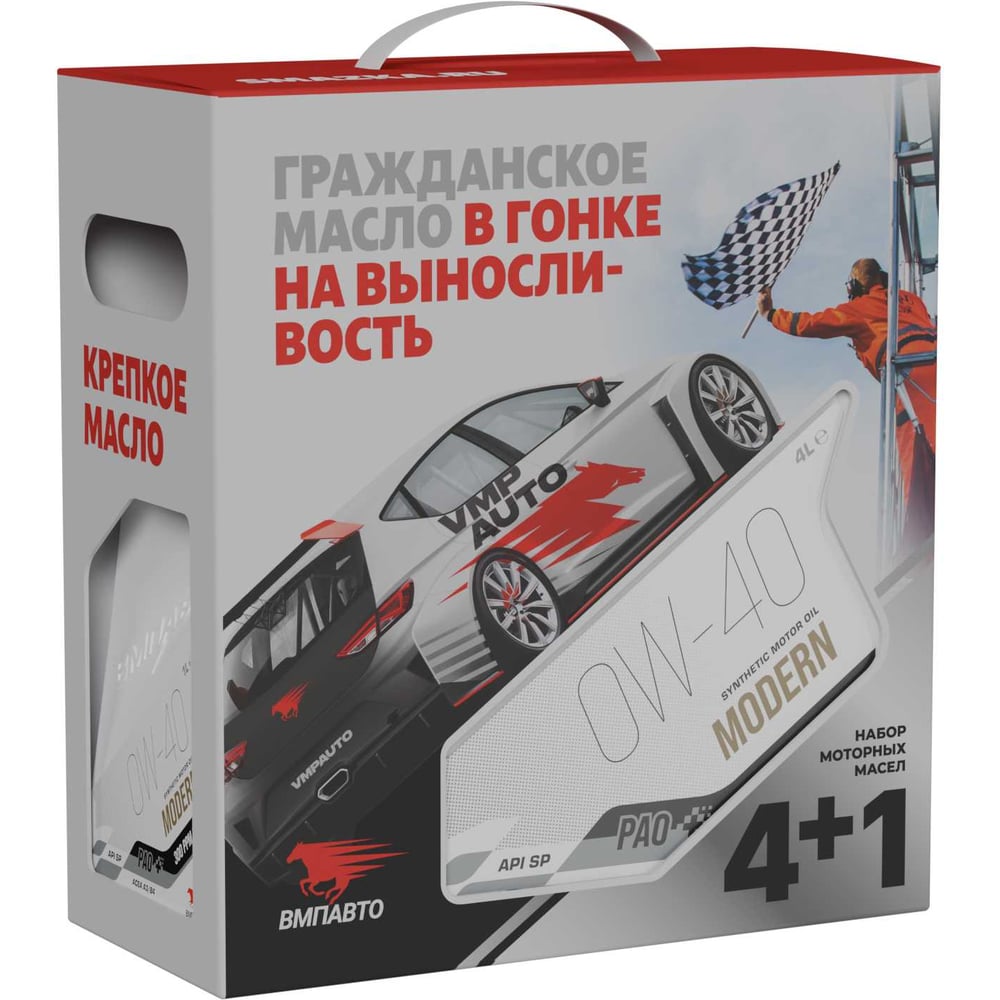 Изображение товара Масло моторное ВМПАВТО Modern 0w40 4л+1л синтетика A3/B4 SP