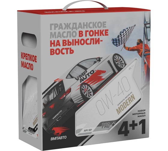 Изображение товара Масло моторное ВМПАВТО Modern 0w40 (A3/B4, SP), 4л+1л 9322
