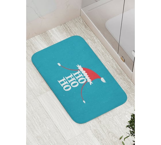 Изображение товара Коврик противоскользящий JoyArty "Хо-хо-хо в новогоднюю ночь" для ванной, сауны, бассейна, bath_290634