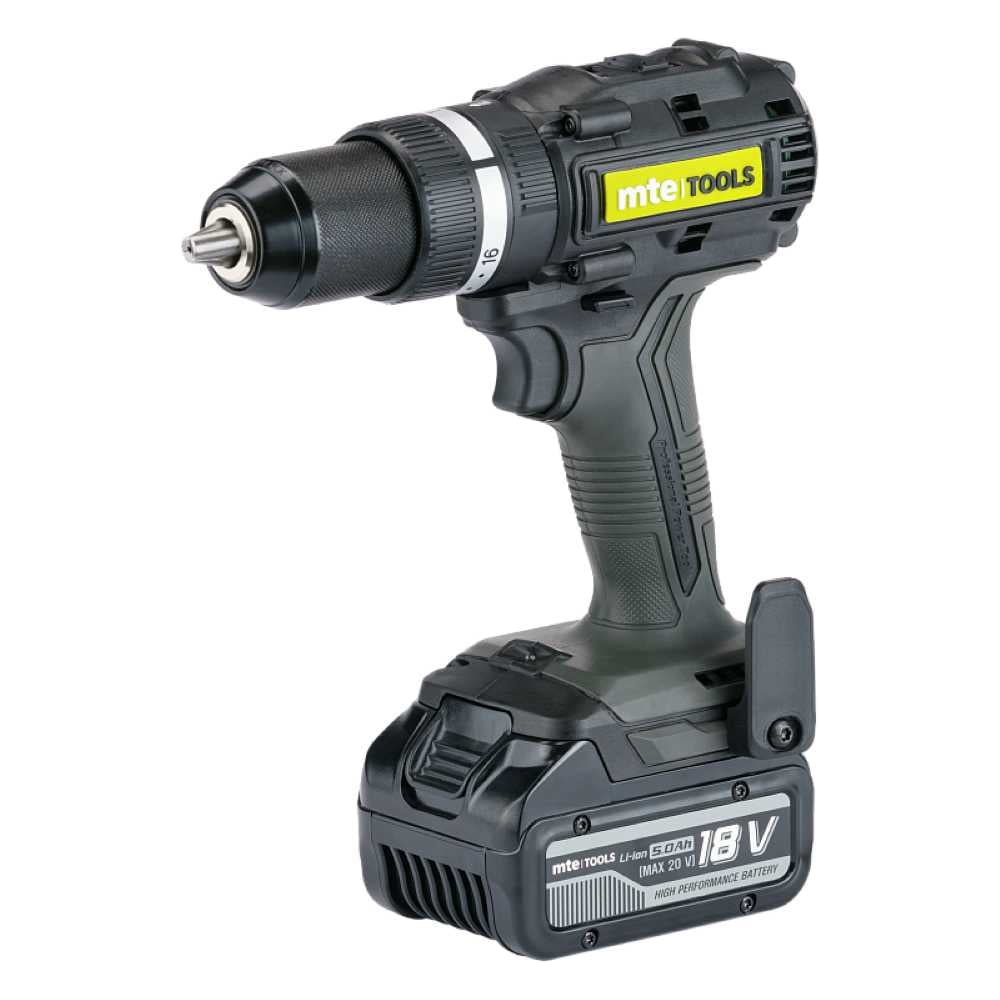 Изображение товара Аккумуляторная дрель шуруповерт MTE 70 Нм HDRD70-18 с кейсом и двумя АКБ