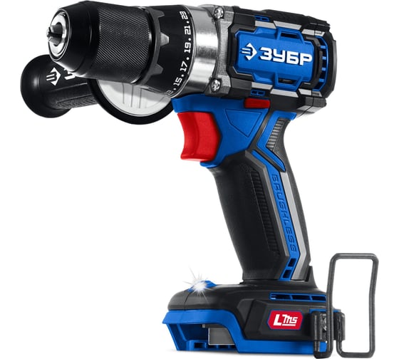 Изображение товара Бесщеточная дрель-шуруповерт ЗУБР Профессионал 20 В, 70 Н·м, без АКБ (LMS) DB-70