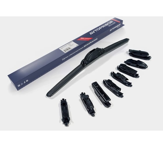 Изображение товара Щетка стеклоочистителя бескаркасная AVTOPRIBOR мульти 10 в 1 380 мм для а/м Адаптеры: Hook 9x3, 9x4; Pinch tab, Top Lock; Push button 16, 19; Bayonet arm 9x4; DYTL 1.1; VATL 5.1; MG; Side pin 5x17, 5x22; Aeroclip 251.5215900-15