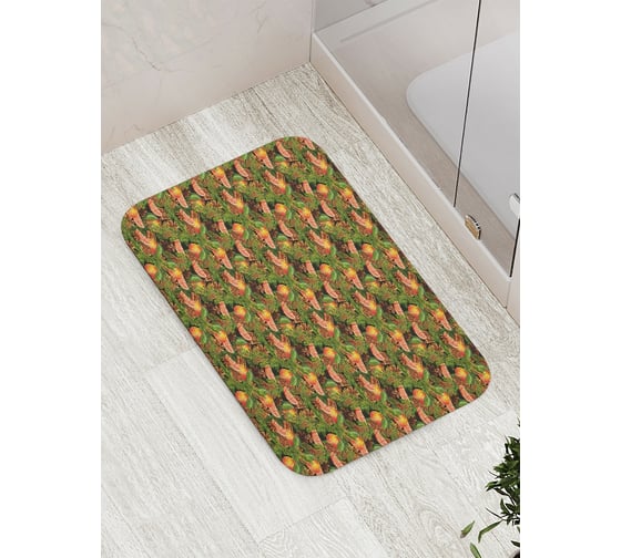 Изображение товара Коврик противоскользящий JoyArty "Праздничные мандарины" для ванной, сауны, бассейна, bath_185486