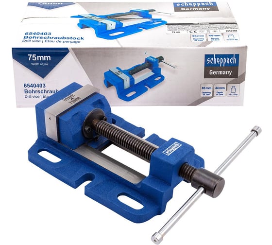 Изображение товара Тиски станочные Scheppach 75мм Sch-6540403(66065)