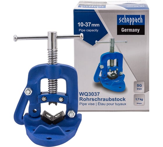 Изображение товара Тиски трубные Scheppach 10-37мм Sch-WQ3037(66067)