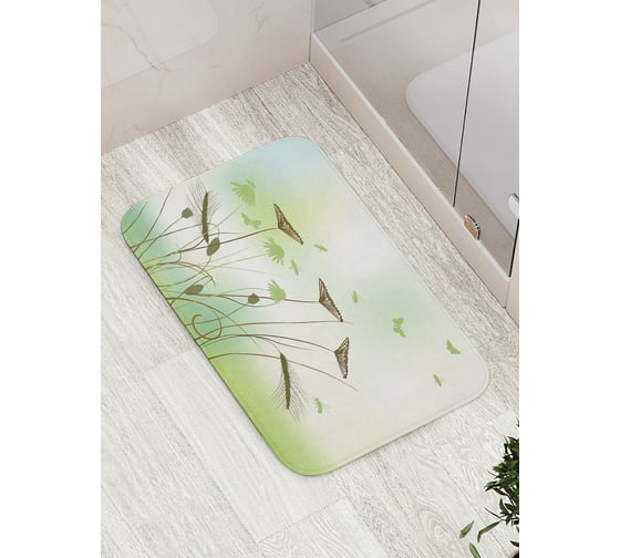 Изображение товара Коврик противоскользящий JoyArty "Тоскующие цветы" для ванной, сауны, бассейна, bath_15833