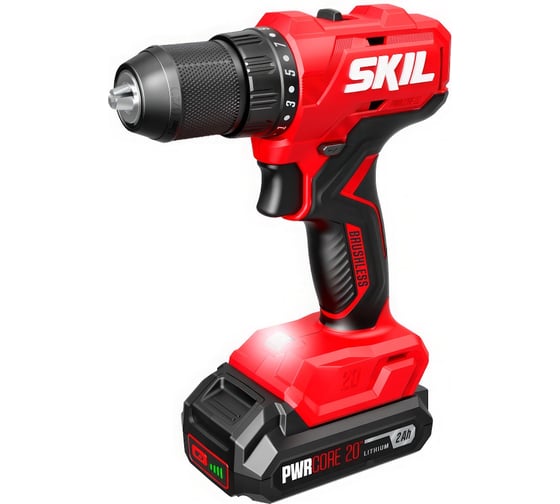 Изображение товара Аккумуляторная дрель-шуруповерт SKIL DL6280, 2 акб(2Ач)+ быстрая ЗУ (60W) DL6280SE20