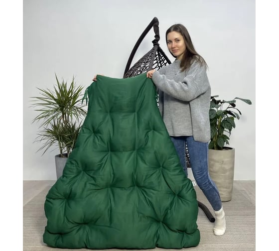 Изображение товара Подушка для подвесного кресла/качелей Лаура COMFORT Зеленый CFTpd-3