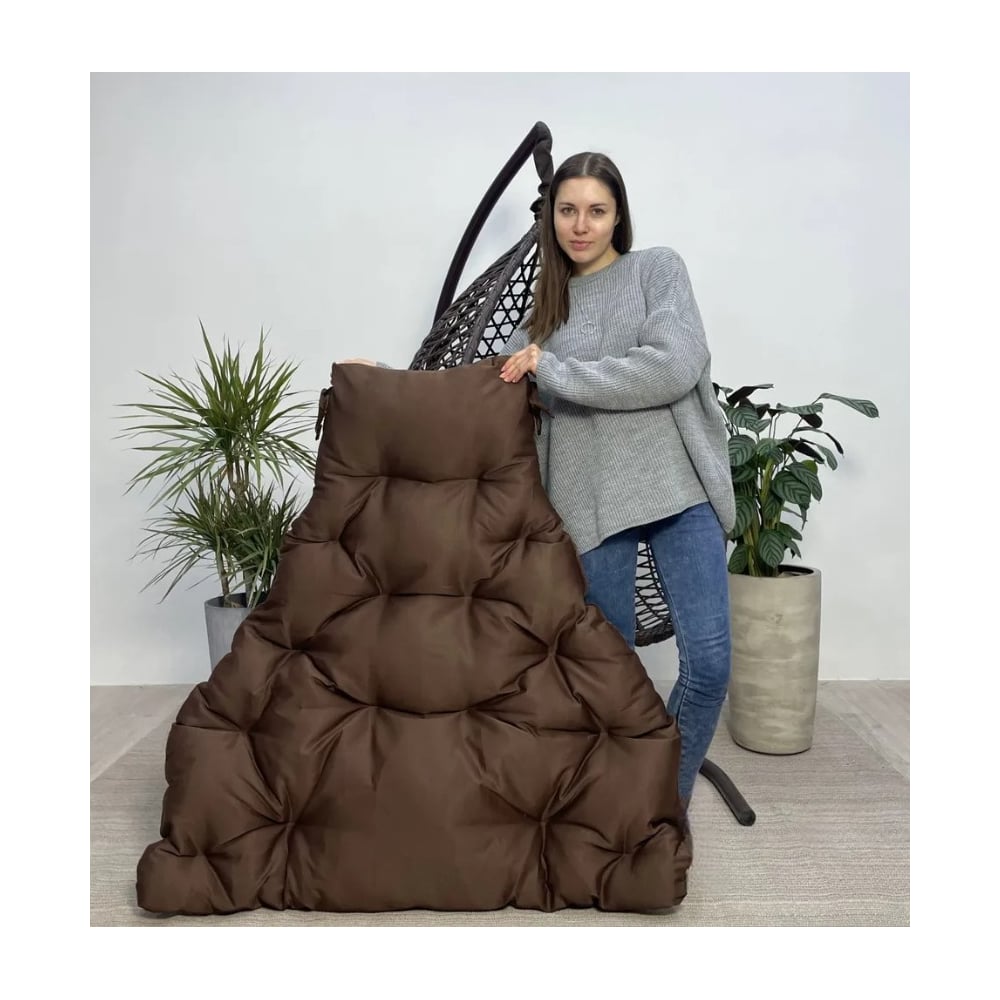 Изображение товара Подушка для качелей и кресел COMFORT Лаура Шоколад 1180х1130 мм