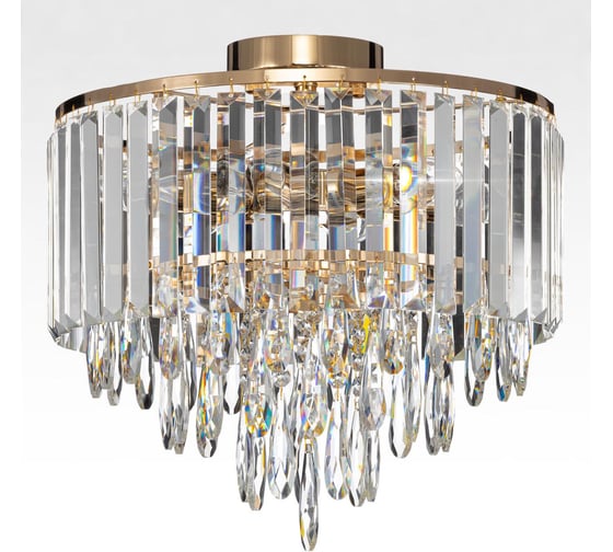 Изображение товара Люстра Citilux LEONNA хрустальная Золото CL320162