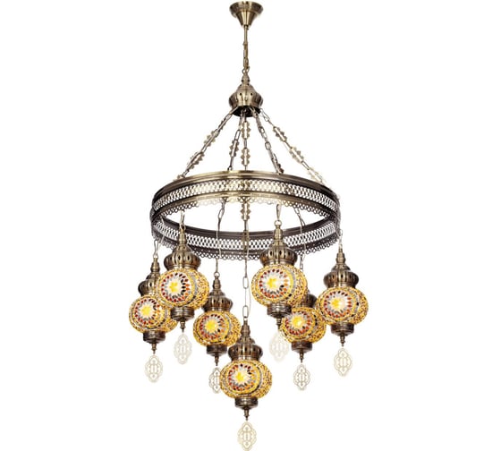 Изображение товара Люстра подвесная Citilux Каир Мозаика Янтарь CL419165