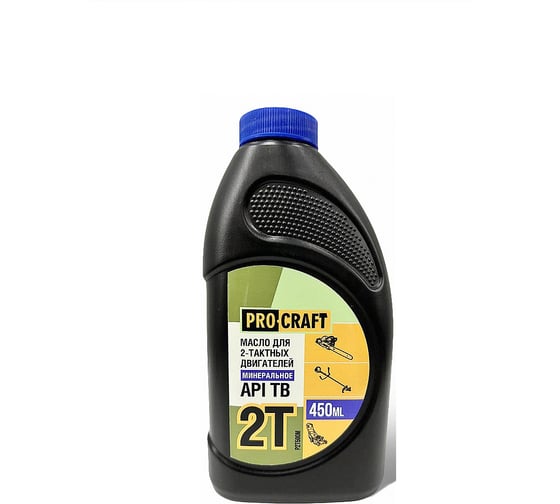 Изображение товара Масло моторное PROCRAFT для 2Т двигателей минеральное API TB 0,5 л P2T500M