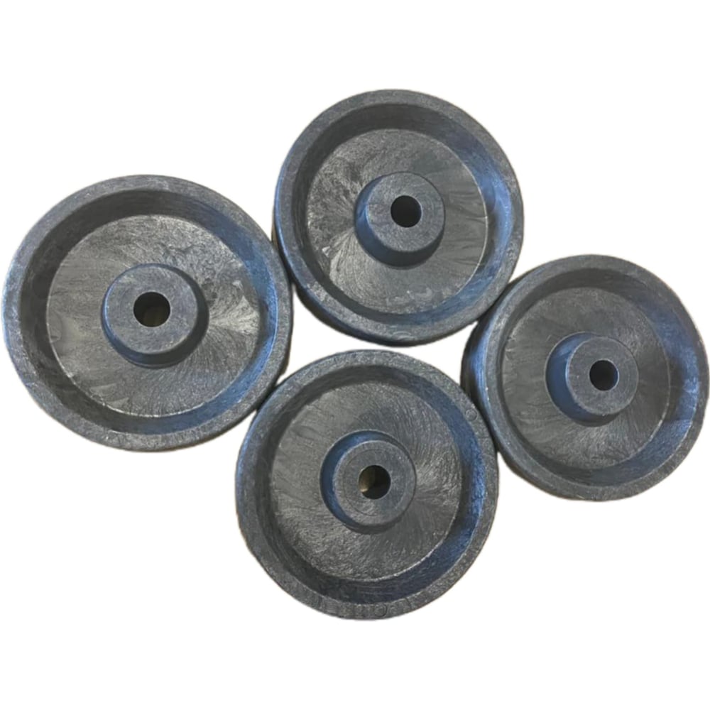 Изображение товара Комплект колес ОАО "ПОЛИМЕР" для тележек, 4 шт., диаметр 16 мм