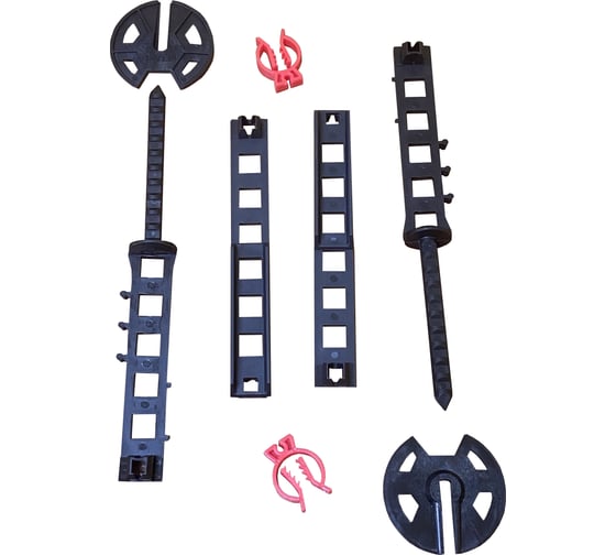 Изображение товара Стяжка для опалубки BEFAST, ширина фундамента 150-550 мм, с шагом 25мм, комплект 100 штук (50 пар), с фиксаторами арматуры СДОФ150550ФS