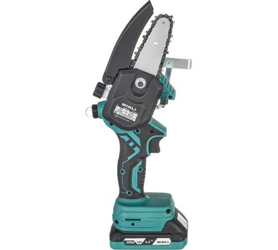 Изображение товара Бесщеточная аккумуляторная цепная пила MINLI 50мм 7m/s Li-ion 18Vx2 / DC32004B-2.0A