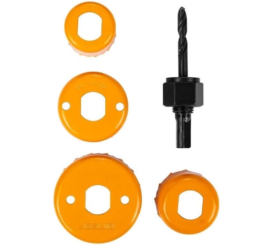 Изображение товара Набор коронок по дереву DINGQI 4шт + адаптер MF02005