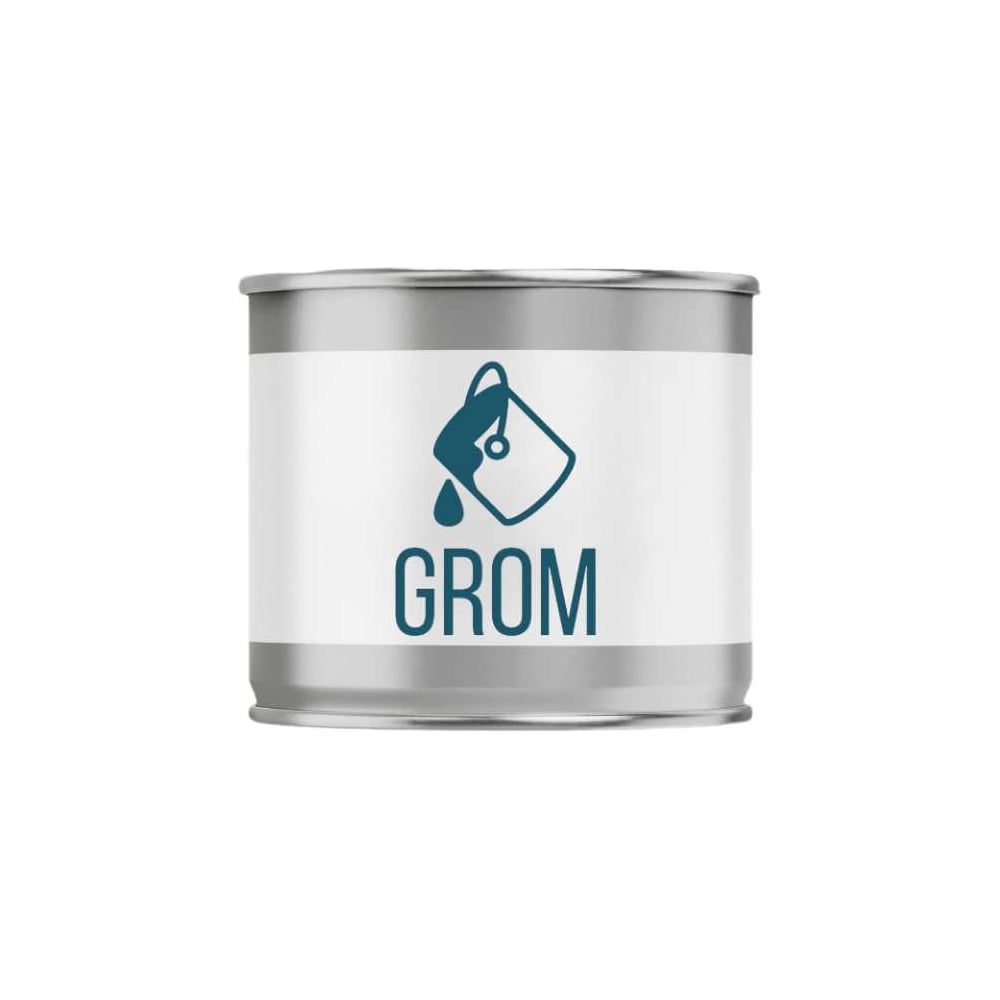 Изображение товара Эмаль универсальная для наружных и внутренних работ GROM ПФ-115, алкидная, глянцевая, по дереву и металлу краска, цвет светло-серый, 5 кг 56741