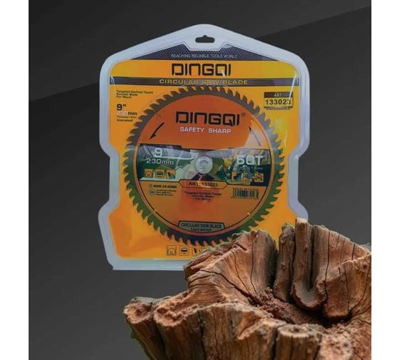 Изображение товара Диск пильный по дереву DINGQI СТАНДАРТ, 230x22,2 мм 133023