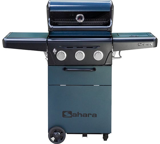 Изображение товара Газовый гриль-барбекю Sahara X350 3 горелки + боковая полка, смотровое окно 5391535340118