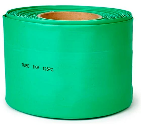 Изображение товара Термоусаживаемая трубка HLT ТТУ 120/60 зеленая (25 м/ролл) 084-05-172
