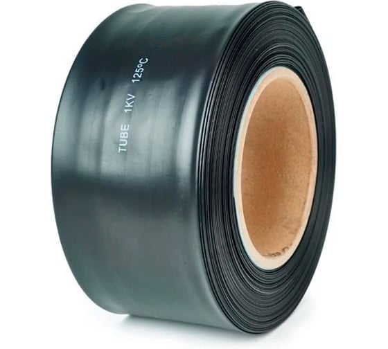 Изображение товара Термоусаживаемая трубка HLT ТТУ 120/60 черная (25 м/ролл) 084-05-175