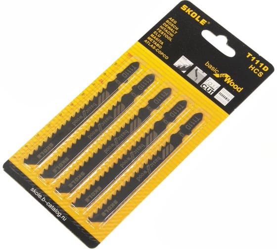 Изображение товара Пилки для электролобзика SKOLE (P1) T111D (50шт/упаковка) P1 T111D
